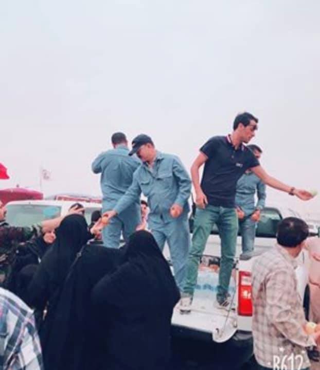 بالصور:دخول اكثر من 18 الف زائر ايراني يتسبب بازمة نقل بميسان، والحشد الشعبي يحتوي ازمة النقل