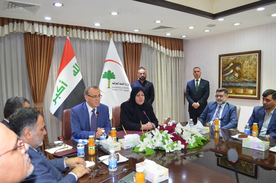 بالصور:الدكتور العلوان يتسنم مهام منصبه وزيرآ جديدآ للصحة و البيئة