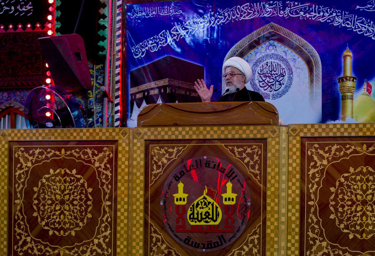 ممثل المرجع السيستاني من الصحن الحسيني:هكذا نكون من الموفين بعهدنا مع الامام الحسين (عليه السلام)