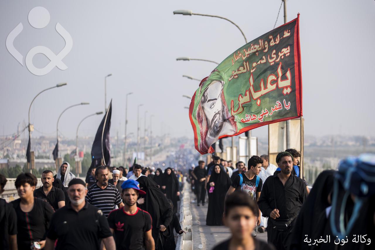 بالفيديو .. طريق بغداد - كربلاء يكتظ بزوار الاربعين