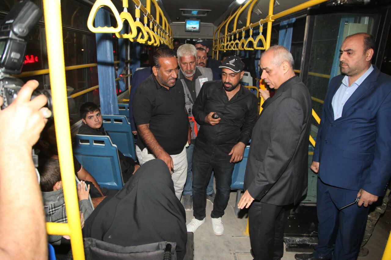بالصور.. وزير النقل يتفقد محاور مدينة كربلاء للاطلاع على عملية نقل الزائرين