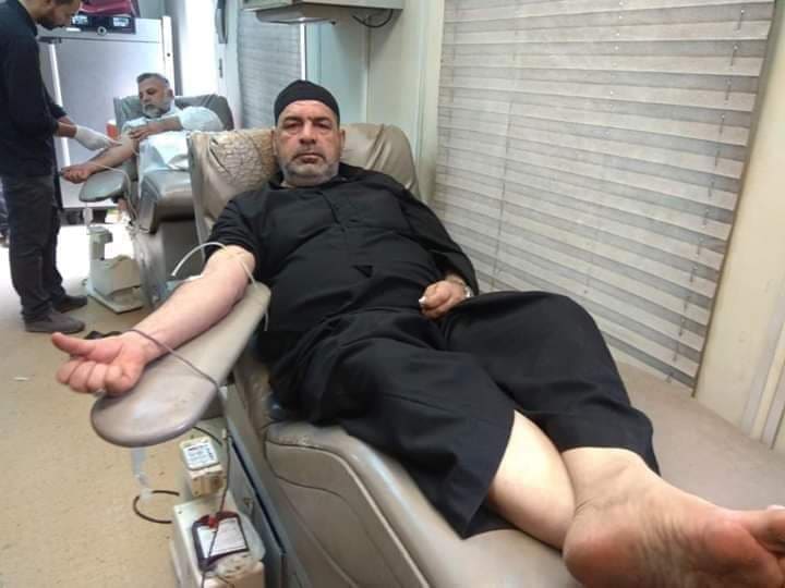 كربلاء تجمع أكثر من ( 1300) قنينة دم إثناء زيارة الأربعين