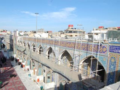 انجاز 90% من صيانة وترميم الاواوين بالعتبة العباسية المقدسة بقيمة مليارين وخمسمئة الف دينار