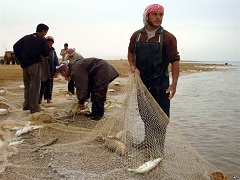 الكويت تفرج عن 12 صيادا عراقيا كانت قد اعتقلتهم من المياه الإقليمية العراقية قبل ايام