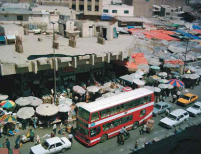 حريق في احد اسواق منطقة الشورجة التجارية