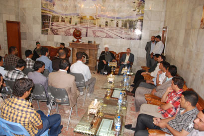 ممثل المرجعية الدينية العليا يستقبل وفد من جامعة المثنى في العتبة الحسينية المقدسة