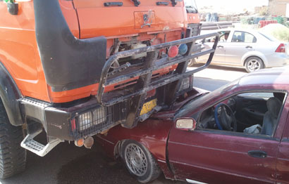 حادث مروري مروع على طريق كربلاء النجف (مصور)