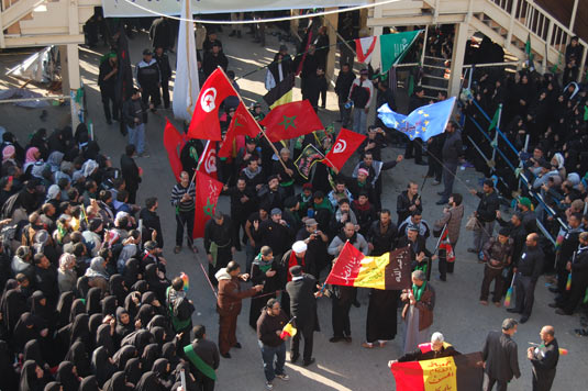 دول المغرب العربي تعزي الامام الحسين في كربلاء(مصور)