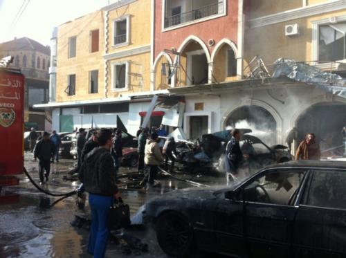 انفجار سيارة مفخخة في مدينة الهرمل شرق لبنان (مصور)