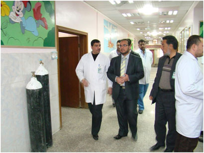 كربلاء: مستشفى الاطفال التعليمي تعاني من عدم توفر جهاز انعاش للاطفال ونقص في حاضنات مرض (ابو صفار)