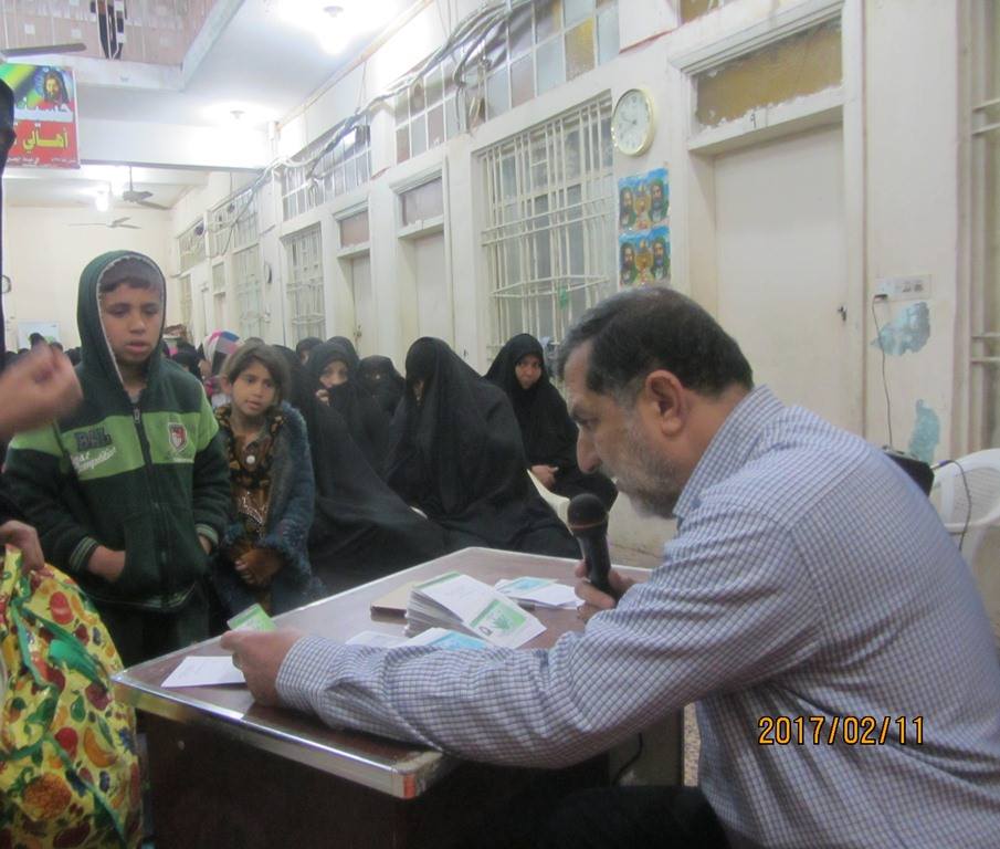 بالصور:مؤسسة السجاد في كربلاء توزع اكثر من 31 مليون دينار على شرائح الايتام والمتعففين خلال شهر شباط