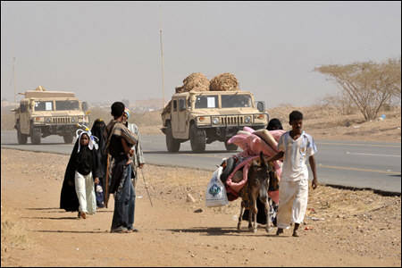 السعودية تدمر 5 قرى يمنية وتساويها بالارض