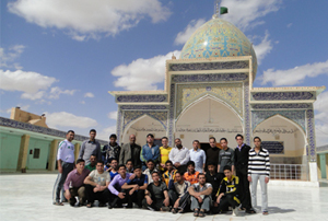 حملة تنظيف في مرقد السيد أحمد بن هاشم  في قضاء عين التمر غربي كربلاء