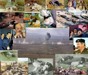 إهداء الحبل الذي أُعدِم فيه المجرم علي الكيمياوي الى أهالي مدينة حلبجة