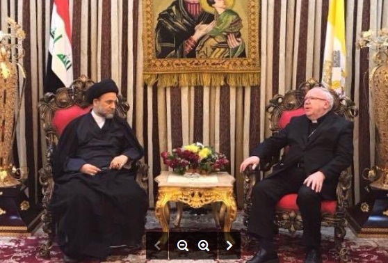 رئيس الوقف الشيعي يلتقي رئيس أساقفة بوردو الفرنسية : لابد من حوار الأديان