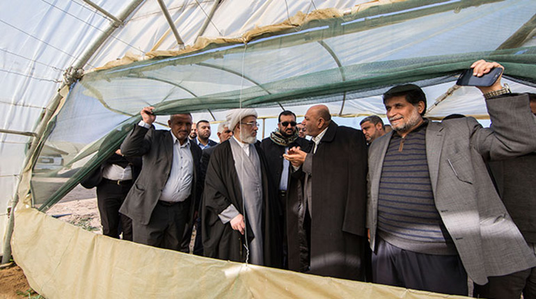 العتبة الحسينية تطرح منتوجاتها الى الاسواق المحلية وتشرع بتحقيق الامن الغذائي