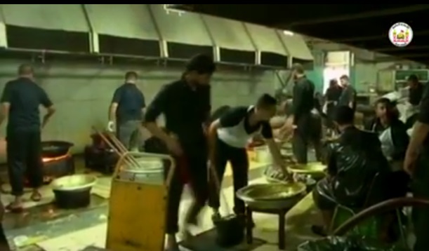 بالفيديو:شاهد كيف يتم اعداد الطعام في ‫‏مضيف الامام الحسين‬ "عليه السلام"