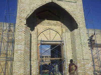 انجاز  90 % من الصحن الجنوبي لمسجد السهلة المعظم بمساحة 11500 م2(مصور)