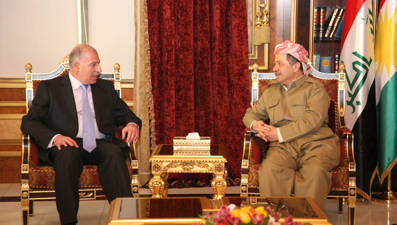 النجيفي يغازل البارزاني .. بفضلك اصبح الكرد العنصر الفاعل والمؤثر في المنطقة