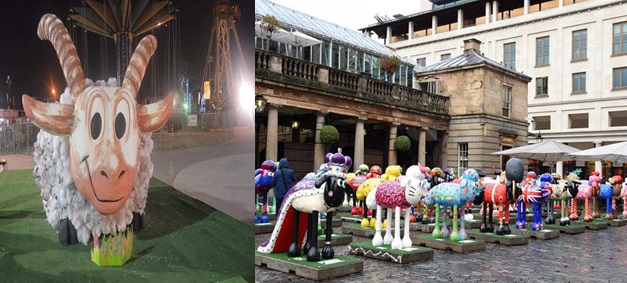 الفنانة سهام الشكرة تنتقد نصب الخروف ببغداد وتقارنه بنصب خرفان لندن