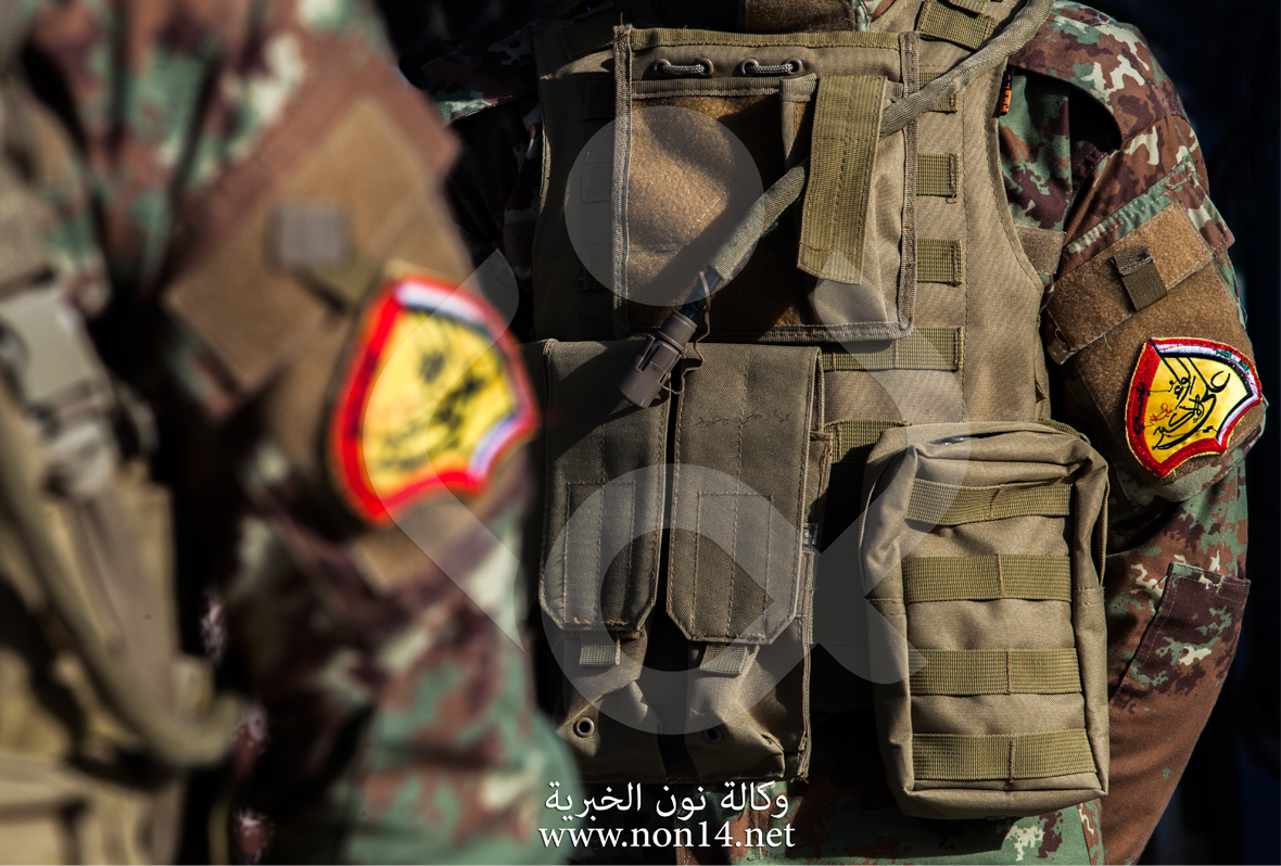 لواءا علي الاكبر والطفوف التابعان للعتبة الحسينة على اطراف الموصل استعدادا لتحريرها