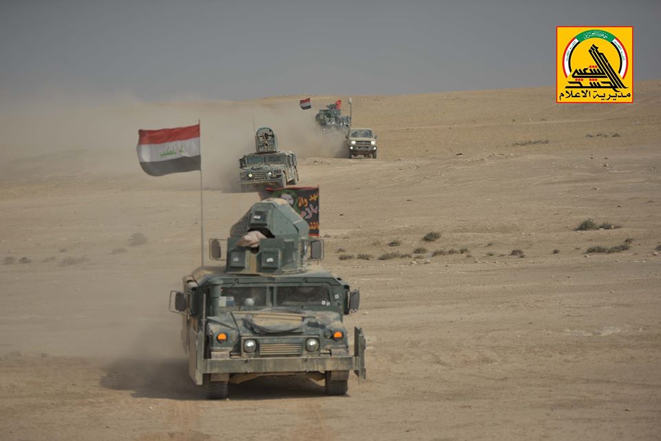 عاجل: قوات الحشد الشعبي تحرر منطقة تل شيان بمحيط مطار تلعفر