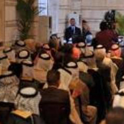 قيادات وعشائر سنية  تجتمع بمنطقة حمرين وتبلغ صالح المطلك رفضها للاقليم واتهامت لشركة التركية بدعم دعاة الاقليم بديالى