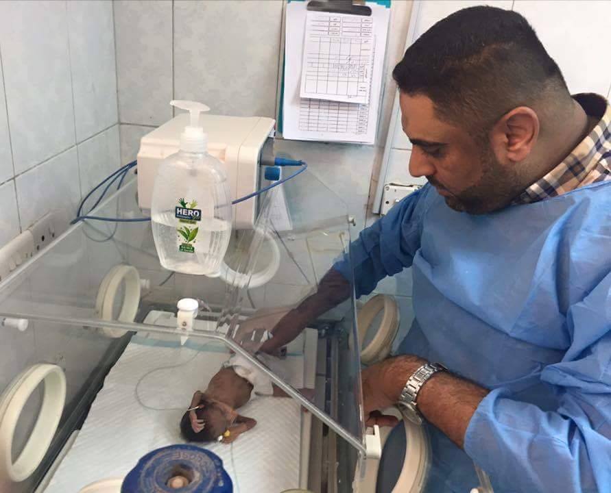 إنقاذ 49 طفل بعمر جنيني سبعة أشهر وإبقائهم على قيد الحياة في كربلاء