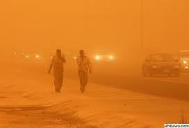 عاصفة ترابية تضرب مدينة كربلاء