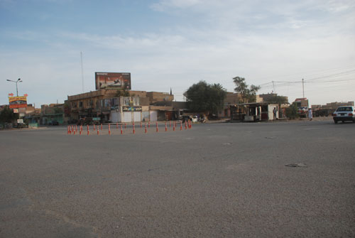 اغرب استدارة مرورية في كربلاء