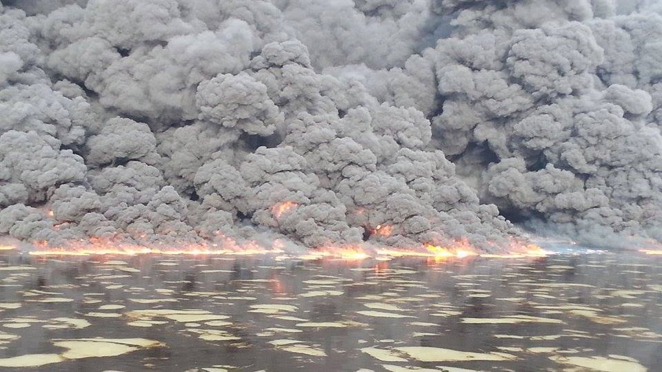 بالصور :ماء صلاح الدين تكشف عن ظهور بقعة زيتية بدجلة وتدعو المواطنين لخزن الماء