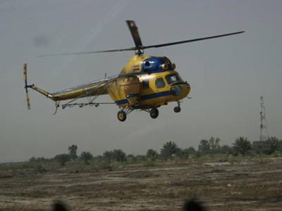 كربلاء :انتهاء الحملة الارضية والجوية لمكافحة 8000 دونم من حشرة الدوباس في قضاء عن التمر