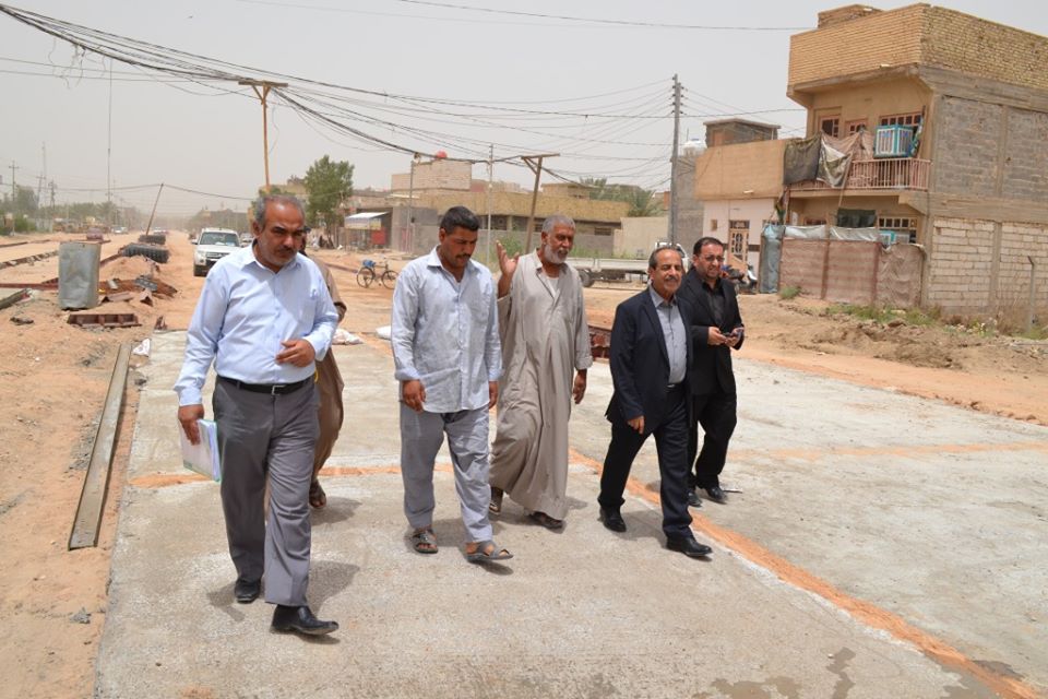 كربلاء تعلن انجاز نسبة (70%) من مشروع إنشاء طريق فوق مبزل الجاير الثاني بقيمة تجاوزت 4 مليار دينار