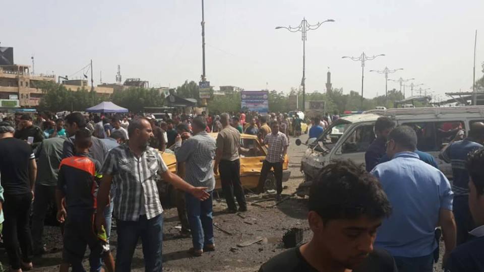 بالصور: 35 شهيد وجريح حصيلة تفجير مدينة الصدر