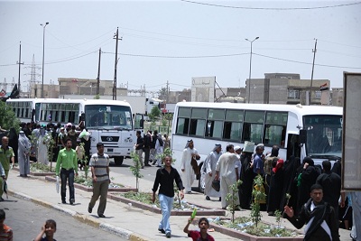 العتبة الحسينية :قمنا بشراء 80 باصا لنقل زوار وسنشارك باكثر من 500 سيارة والية خلال زيارة النصف من شعبان