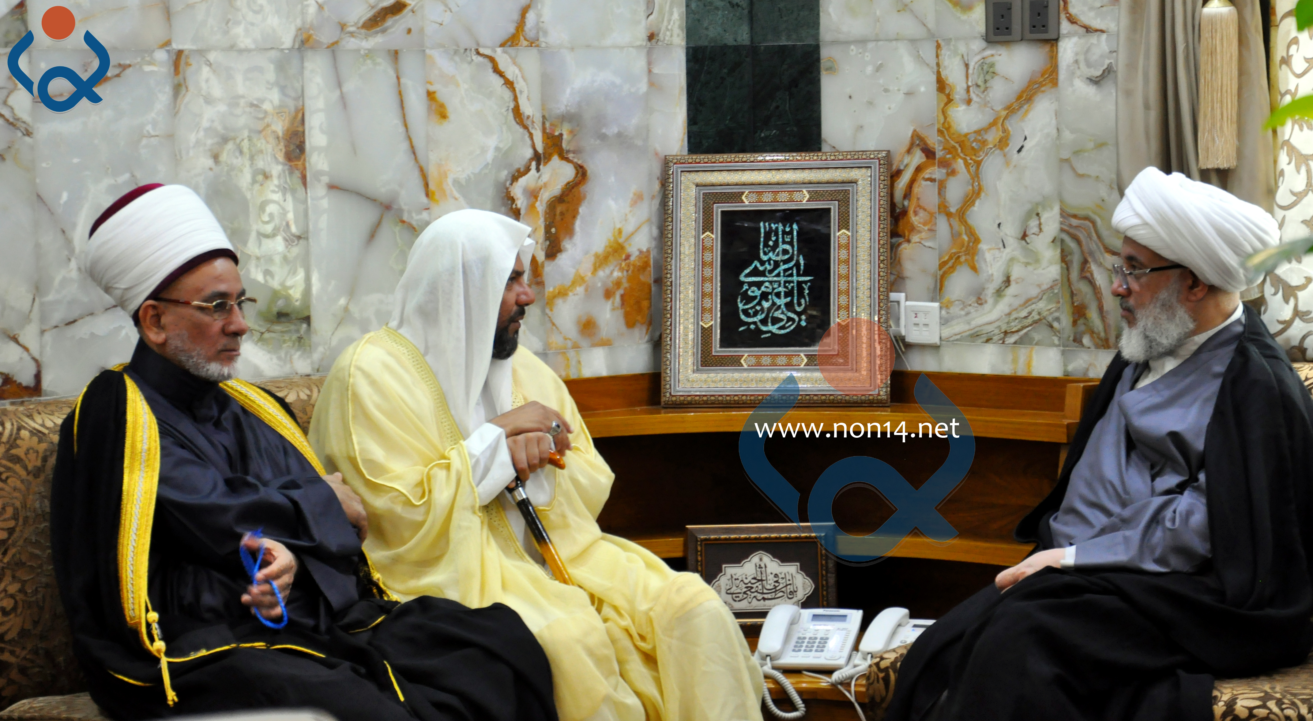 ممثل المرجع السيستاني يلتقي خطيب جمعة الانبار والاخير يؤكد ان خطاب المرجعية وحدوي ولصالح العراق