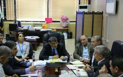 الوكيل الإداري في وزارة النقل يشرف ميدانيا على استكمال تدريب المراقبين الجويين