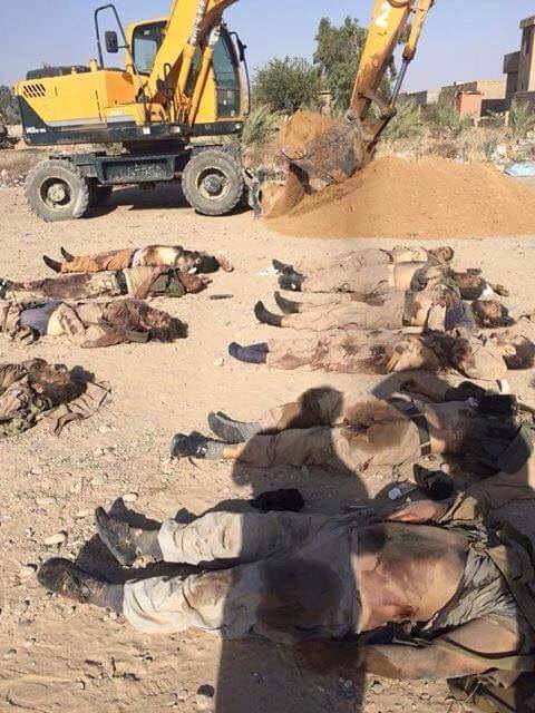 بالصور:جثث الدواعش تملأ بيجي