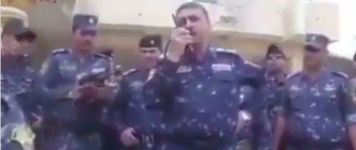 بالفيديو:قائد الشرطة الاتحادية يزف بشرى ‫‏تحرير الفلوجة‬ من داخل مركزها