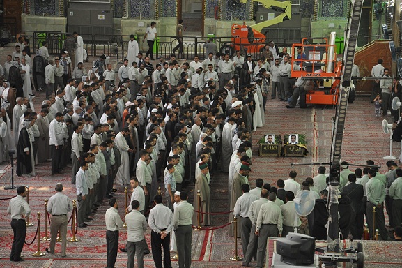 حادث مروري على طريق كربلاء بغداد يودي بحياة اثنين من منتسبي العتبة الحسينية المقدسة(مصور)