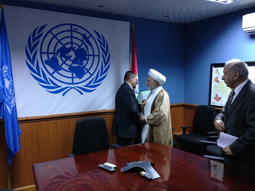 ماذا طالب الشيخ محمد تقي المولى خلال لقائه بممثل الأمين العام الامم المتحدة