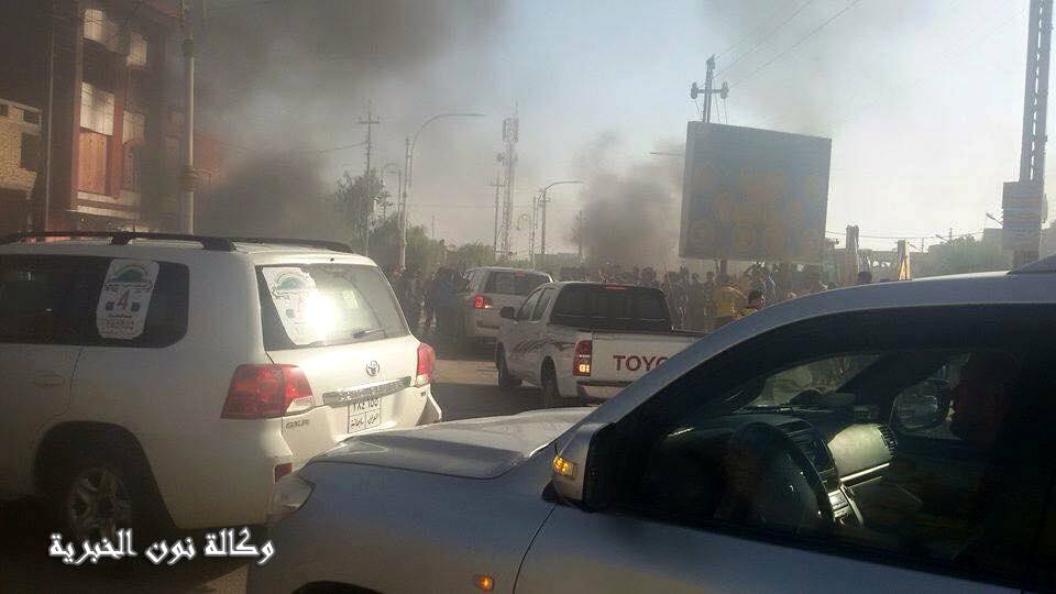 بالصور :تظاهرات بالبصرة والشرطة تقتل شابا بالمظاهرة