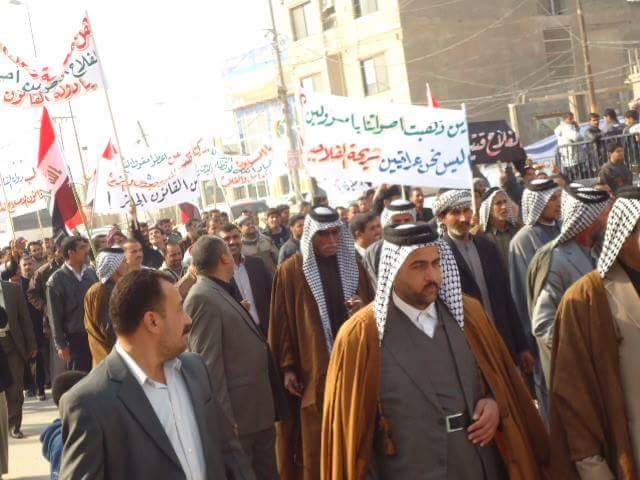 كربلاء تشهد تظاهرة حاشدة للجمعيات الفلاحية التعاونية تطالب بحقوق الفلاحين