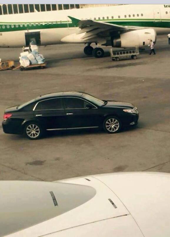 بالصور:سيارات مظللة بالقرب من الطائرات بمطار بغداد والطيران المدني يؤكد عائديتها لرئاسة الوزراء