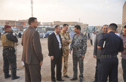 كربلاء : انطلاق 1830 حاجا  من اهالي كربلاء والكوت متوجهين صوب الديار المقدسة