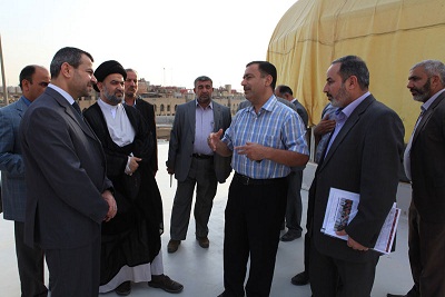 وزير التخطيط يزور العتبة العباسية  : ما يميز مشاريع العتبات عن المشاريع الحكومية هو حسن اختيارها للشركات المنفذه