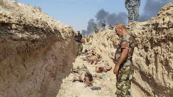 بالصور:اسر 100 ومقتل 30 وجرح 6 من الدواعش خلال كمين محكم للحشد الشعبي شمالي بيجي