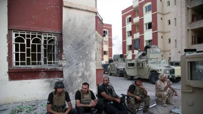 بالصور:تحرير المجمع القضائي في مدينة الرمادي من دنس داعش الارهابي