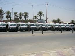 اكثر من 100 عجلة اسعاف تنتشر في كربلاء والمستشفيات في حالة انذار قصوى