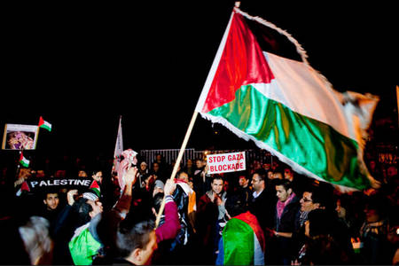 برلماني مجري يحرق العلم "الإسرائيلي"